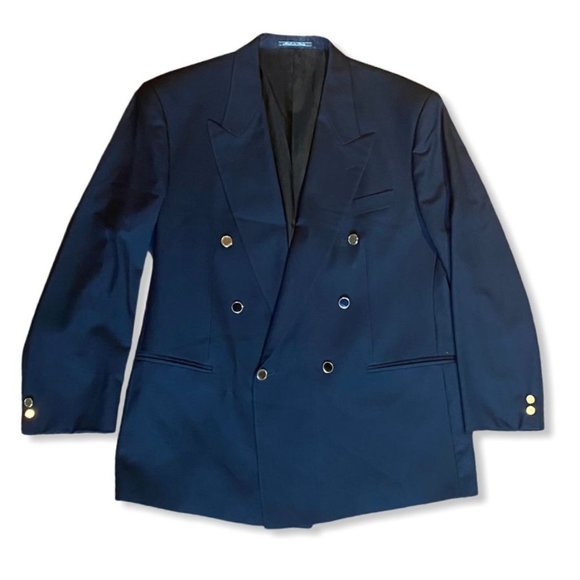 ENRICO CELLI Other - Men Double Breasted Suit Blazer Size 42R or EU 52R